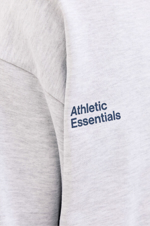 Jack & Jones sweatshirt cropped com itens essenciais para atletismo branco