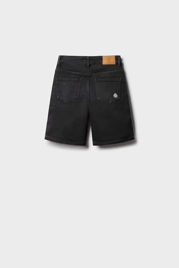 Springfield Kids Bermuda vaquera slim knit ni&ntilde;o negro