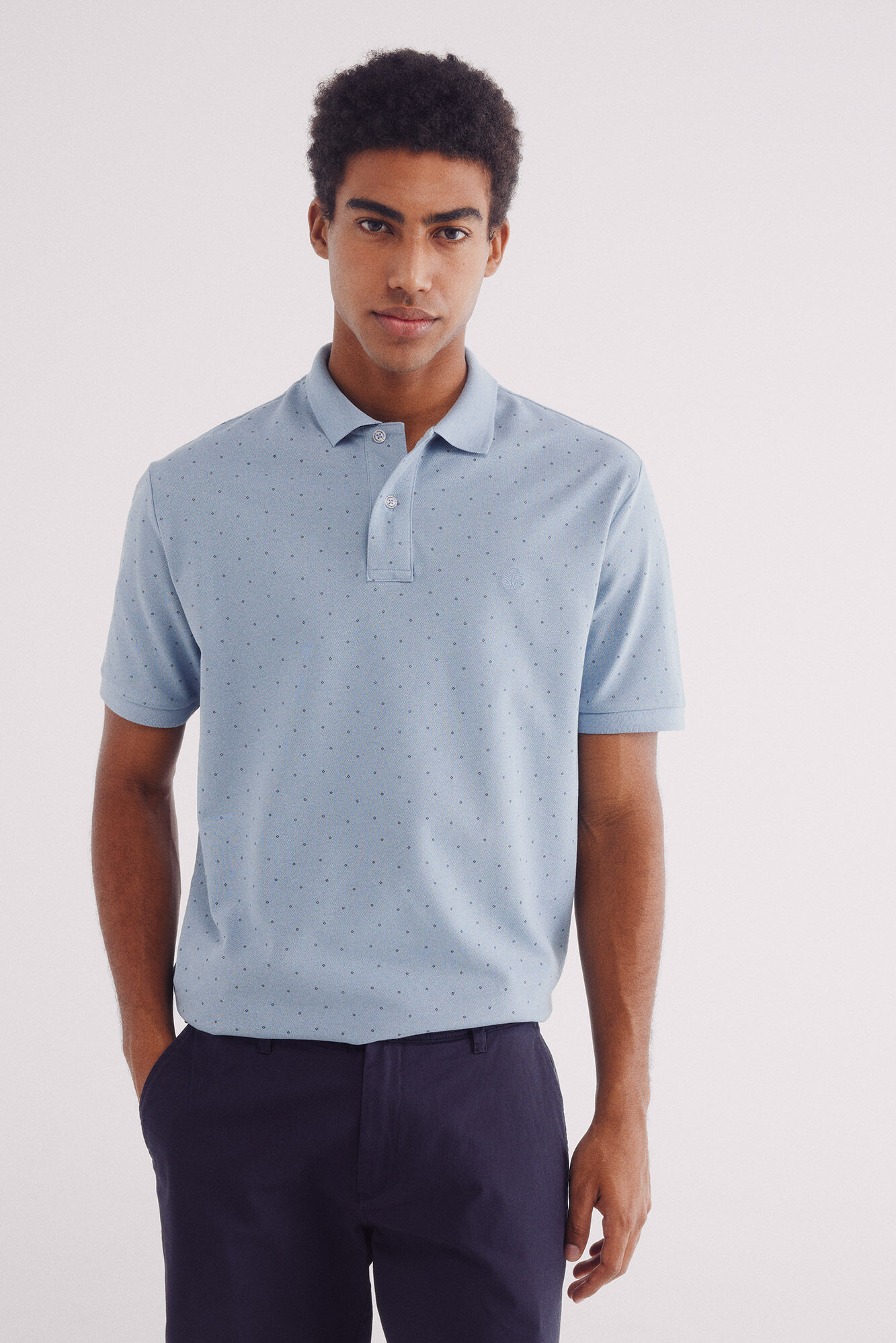 Springfield Polo piqu&eacute; estampado integralmente regular fit