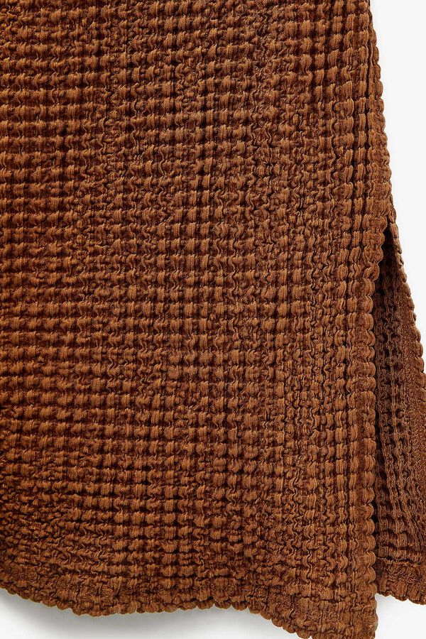 Koton Vestido maxi de um ombro cru