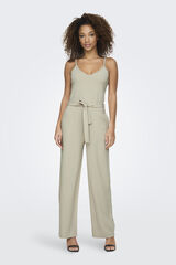 JDY Macac&atilde;o comprido fluido  cinzento