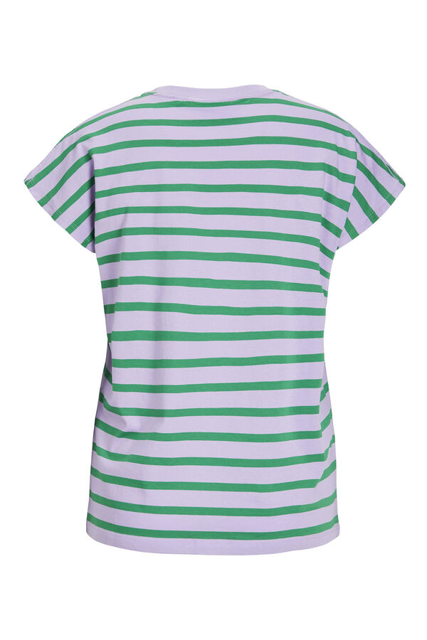 Jack & Jones Camiseta manga corta de rayas morado/lila