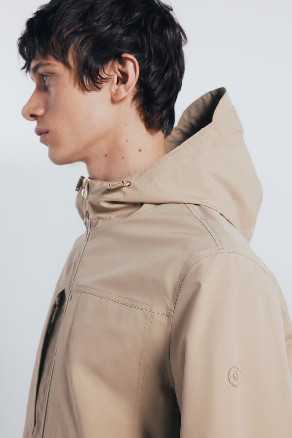 Springfield Parka t&eacute;cnica castanho