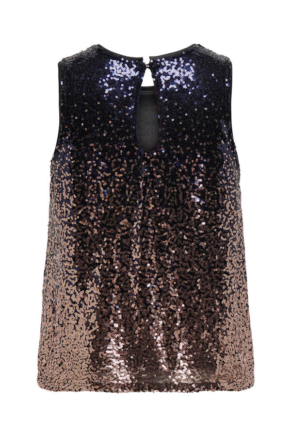 Only Top fiesta de lentejuelas negro