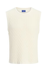 Jack & Jones Camiseta tank tejida blanco