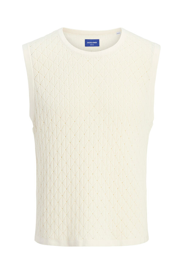 Jack & Jones Camiseta tank tejida blanco