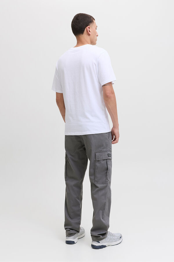 Jack & Jones Pantal&oacute;n cargo relaxed fit gris