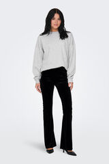 Only Pantalón de campana estrecha negro