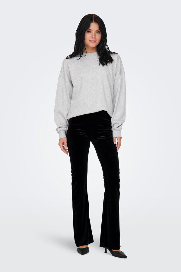 Only Pantalón de campana estrecha negro