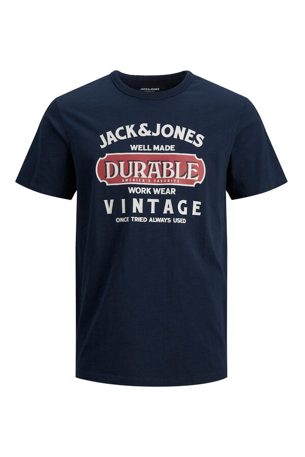 Jack & Jones Camiseta manga corta logo azul