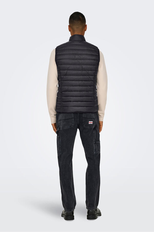 Only & Sons Colete acolchoado leve cinzento