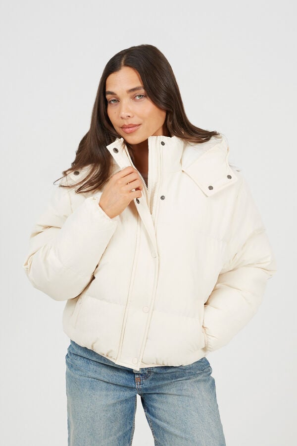 Brave Soul Chaqueta acolchada marfil