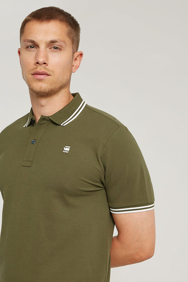 G-STAR Polo de manga curta verde