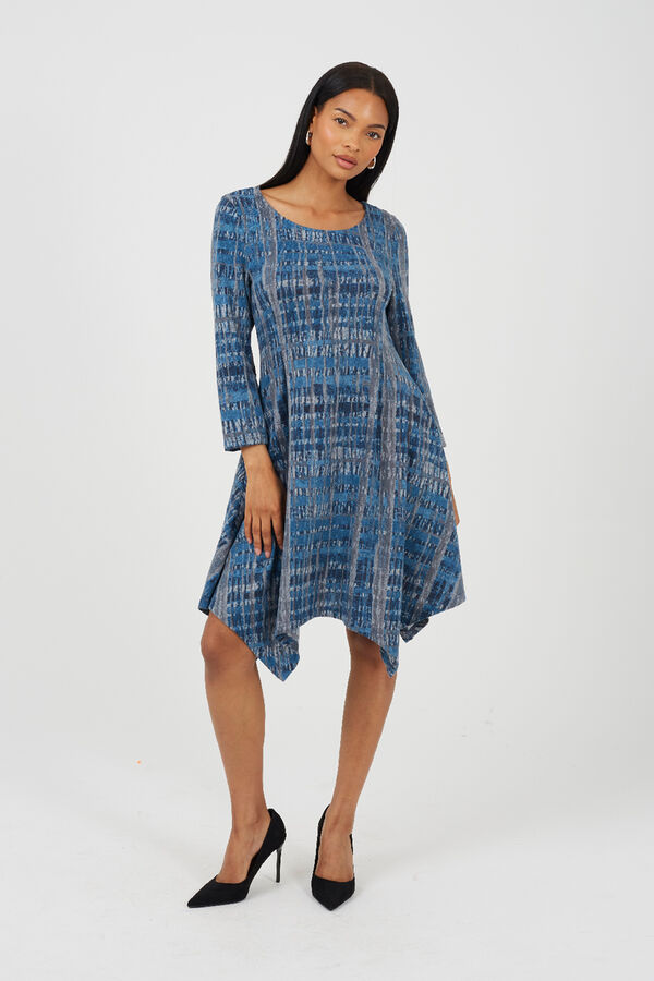 Brave Soul Vestido curto estampado azul