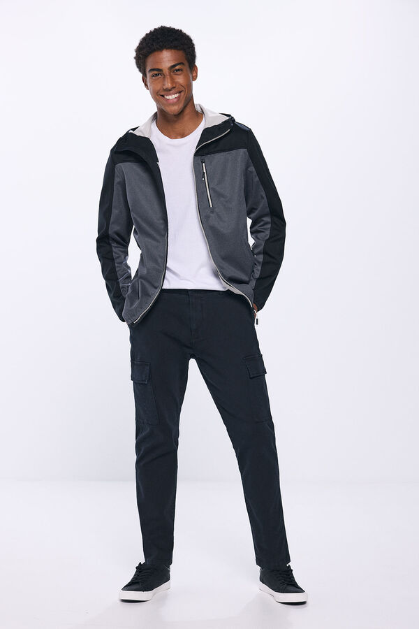 Springfield Parka t&eacute;cnica shoftshell negro