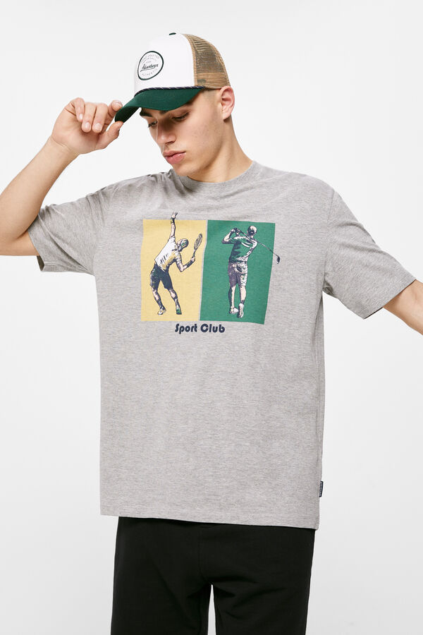 Springfield T-shirt sport cinza