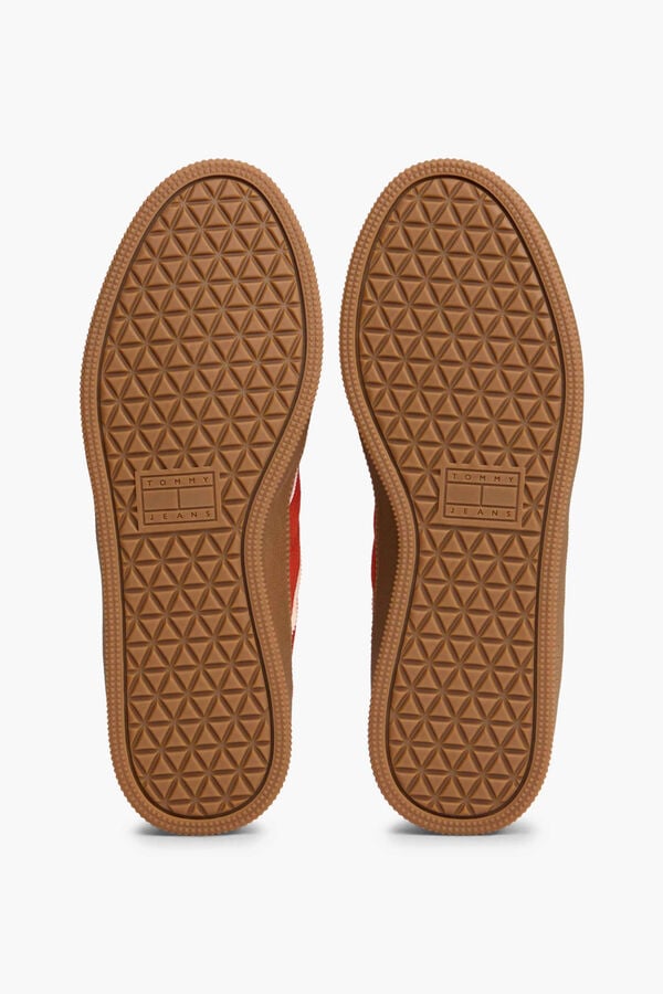 Tommy Jeans T&ecirc;nis Tommy Jeans laranja com sola caramelo vermelho