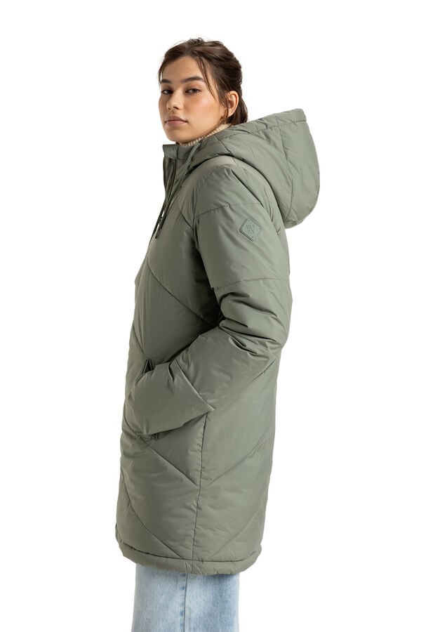 Roxy Casaco capuz com capuz feminina Better Weather bege