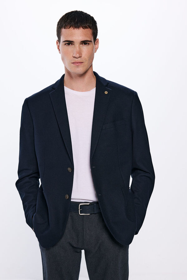 Springfield Blazer ojo de perdiz azul