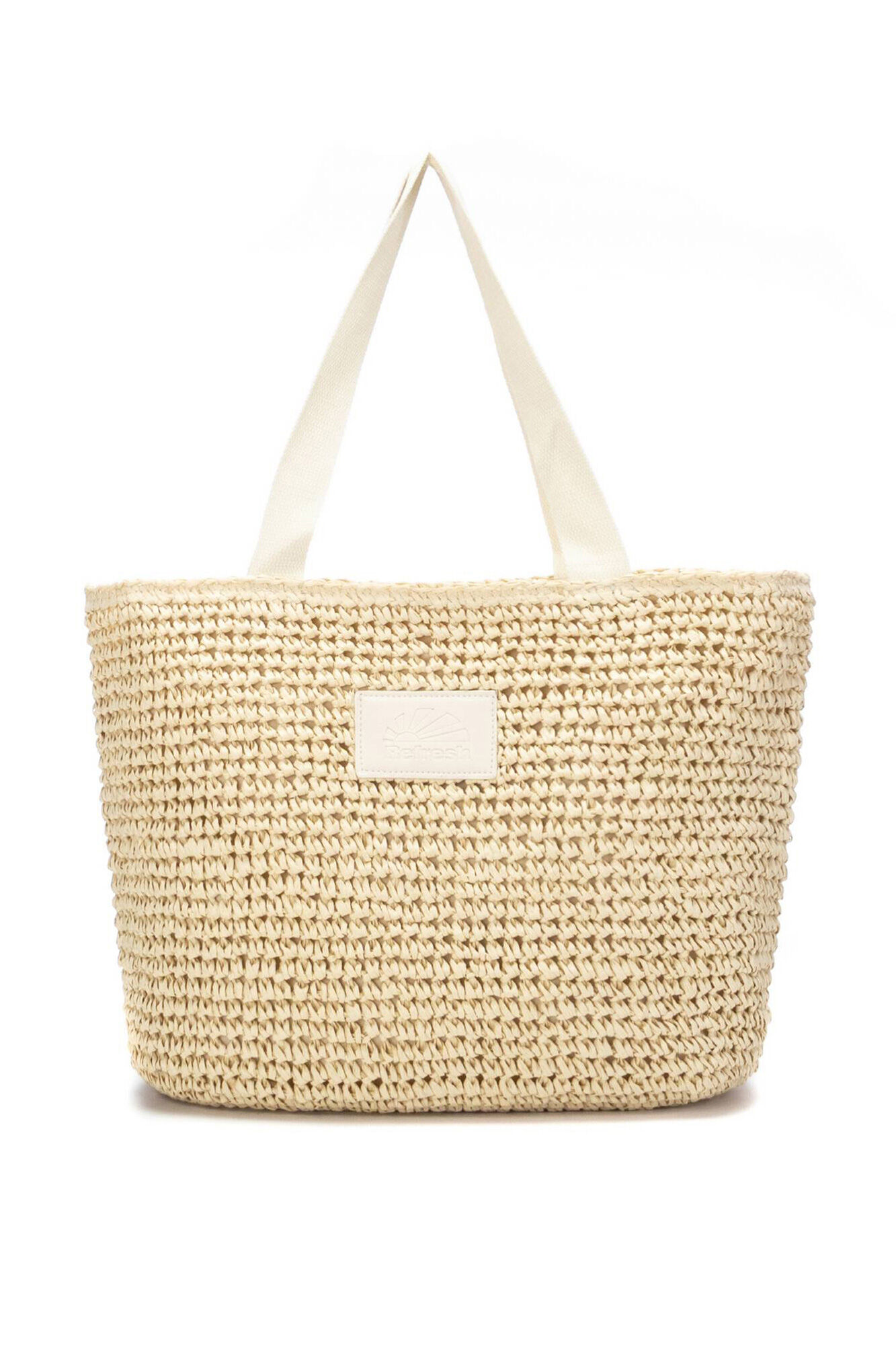 Refresh Bolsa de ombro em r&aacute;fia