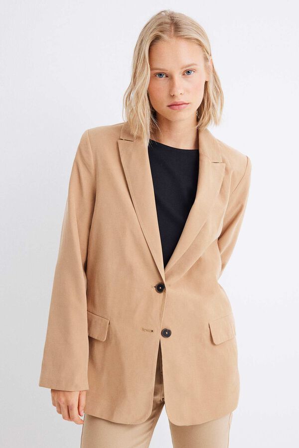 Springfield Blazer fluido nude