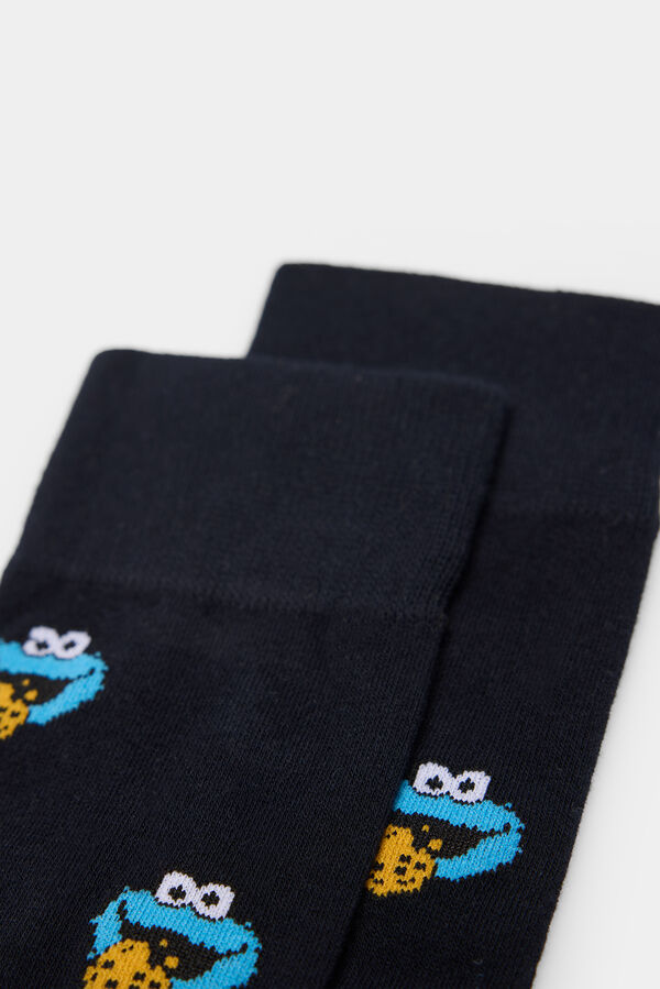 Springfield Meia Monstro Biscoito azul