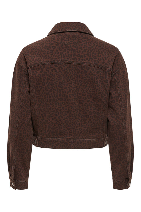 Only Chaqueta vaquera bolsillos rojo