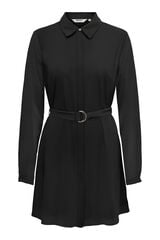 Only Vestido corto de gasa negro