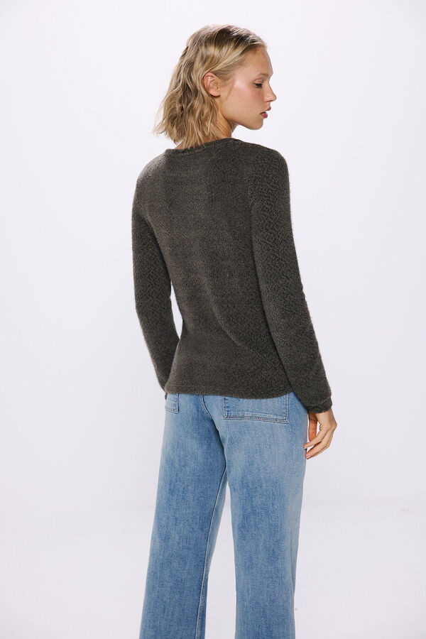 Springfield Camiseta chenilla crochet hombros marfil