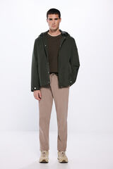 Springfield Parka curta e leve estampado