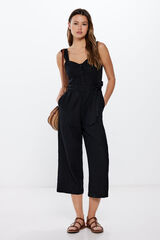 Springfield Mono Negro Tirantes Lino negro