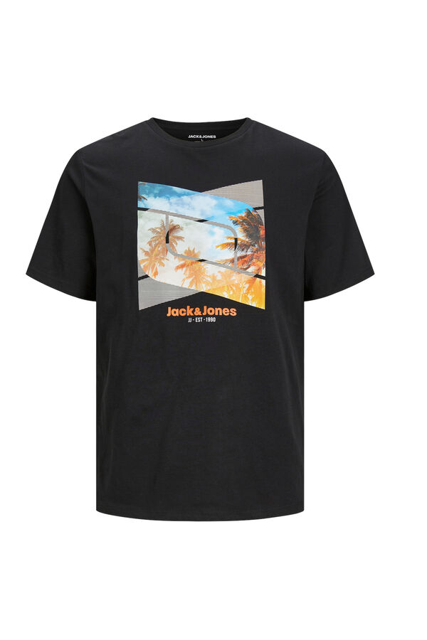 Jack & Jones Camiseta estampada verano negro