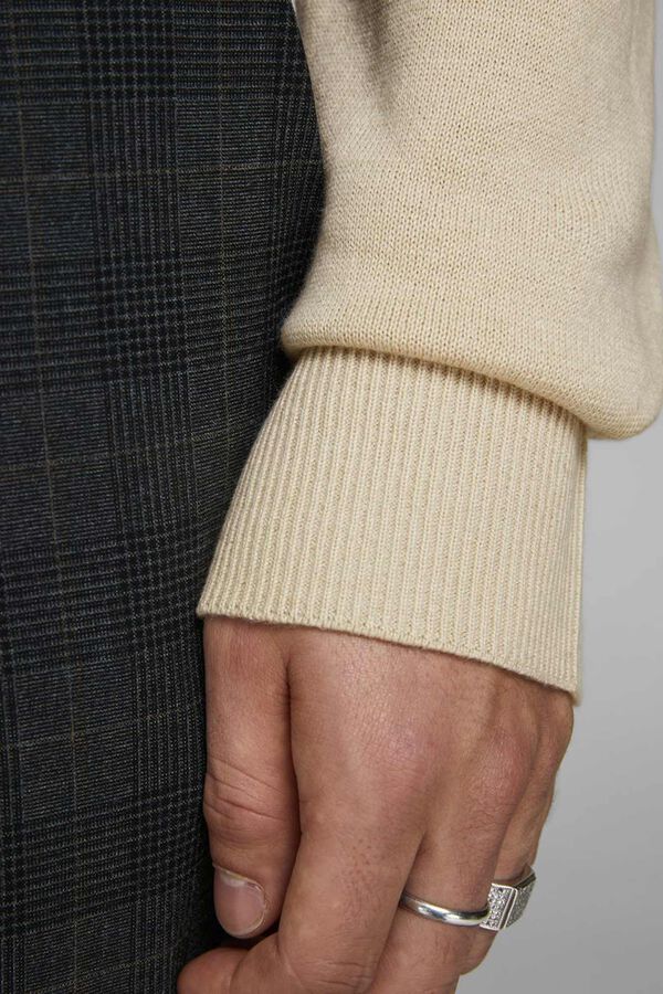 Springfield Sweater gola subida castanho