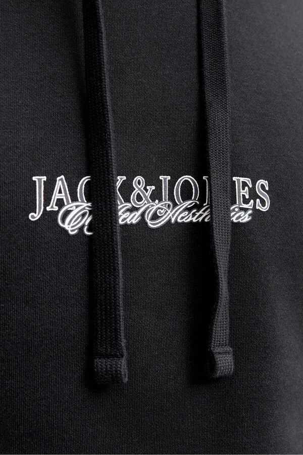Jack & Jones Sudadera capucha logo negro