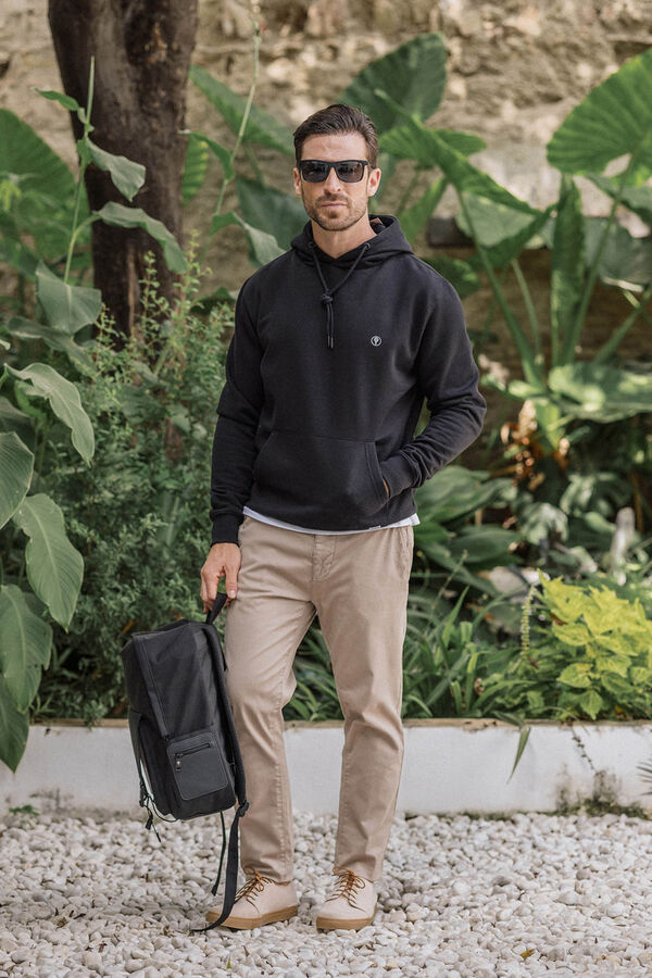 Celopman Sudadera Canguro Con Capucha negro