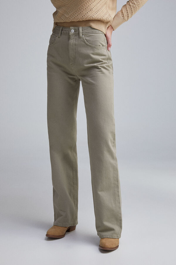 Springfield Bot&iacute;n de piel kaki