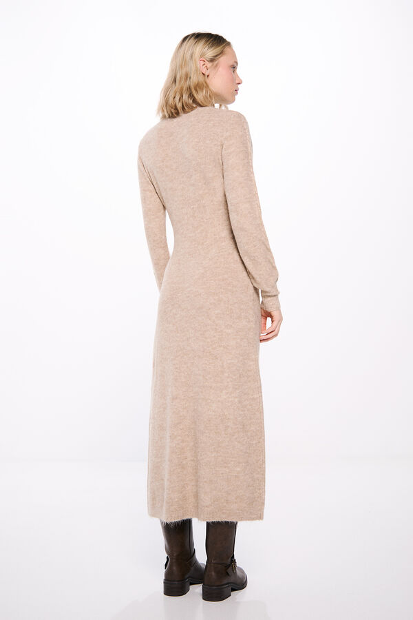 Springfield Vestido malha tricotado cru