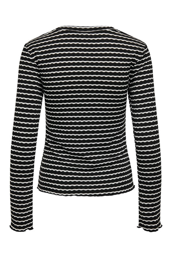 Only Top de rayas negro