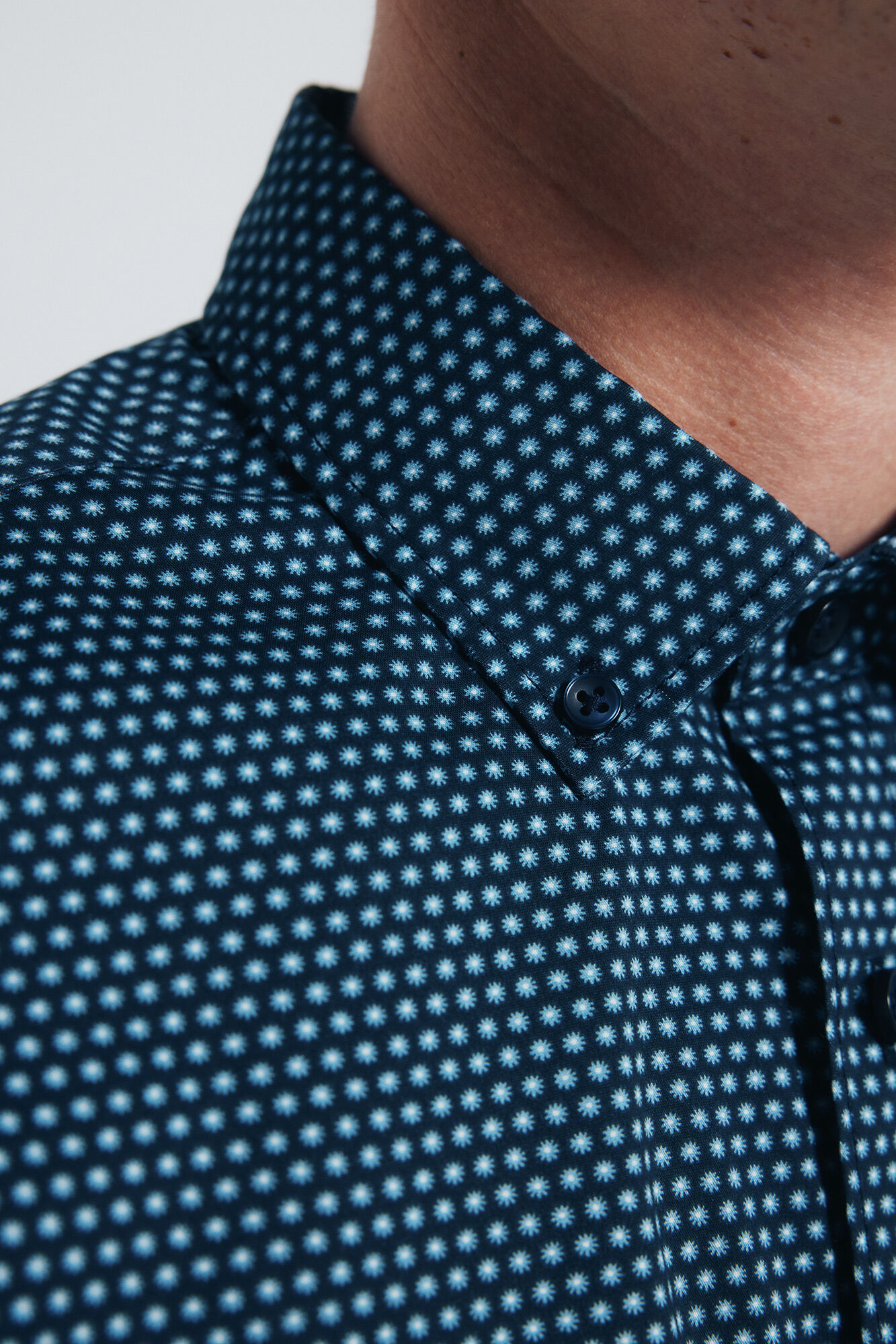 Springfield Camisa popel&iacute;n micro estampado