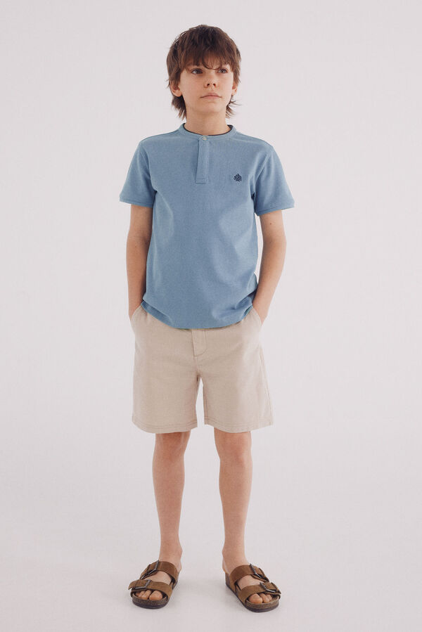 Springfield Kids Polo cuello mao ni&ntilde;o azul