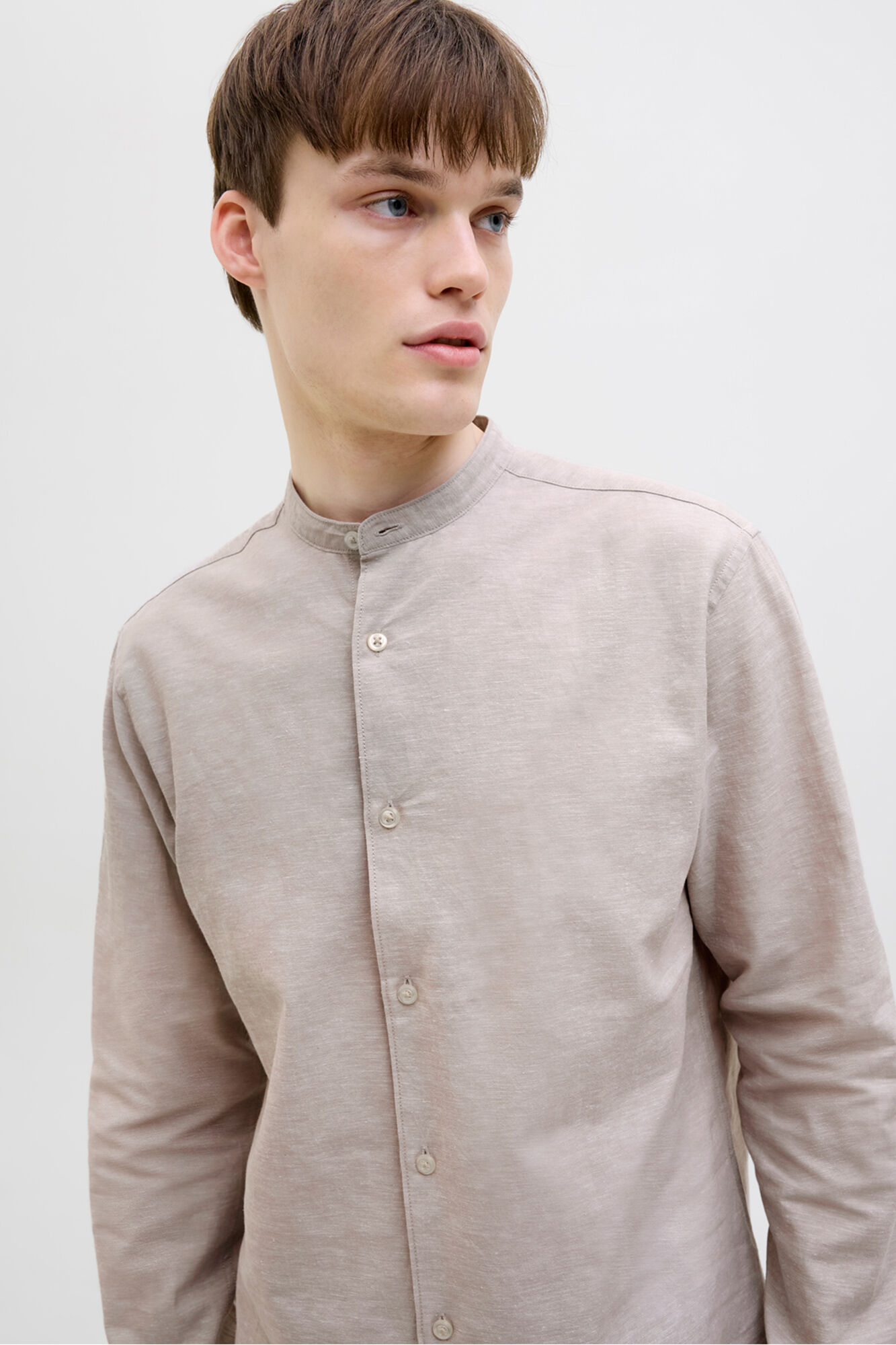 JJ REBEL Camisa cuello mao de lino