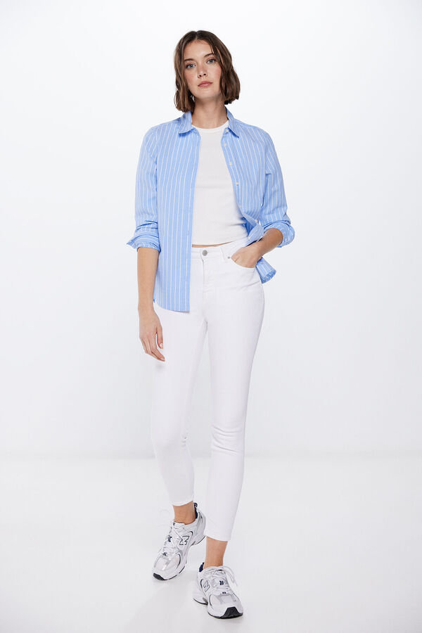 Springfield Jeans color slim cropped estampado