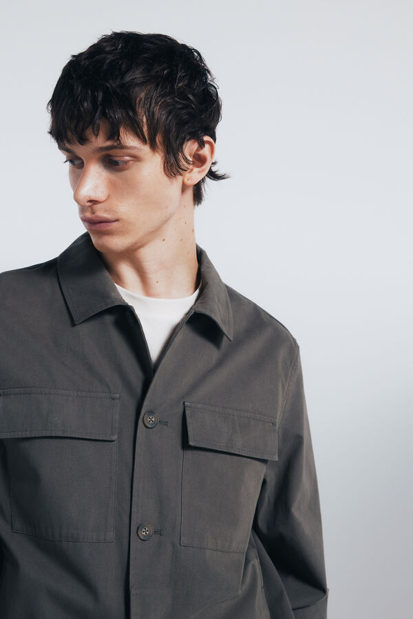 Springfield Sobrecamisa algodão bege