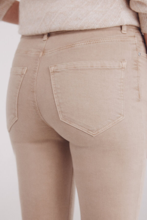 Springfield Jeans kick flare color beige
