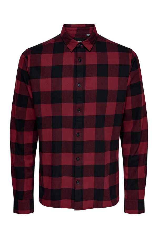 Only & Sons Camisa manga larga cuadros morado/lila