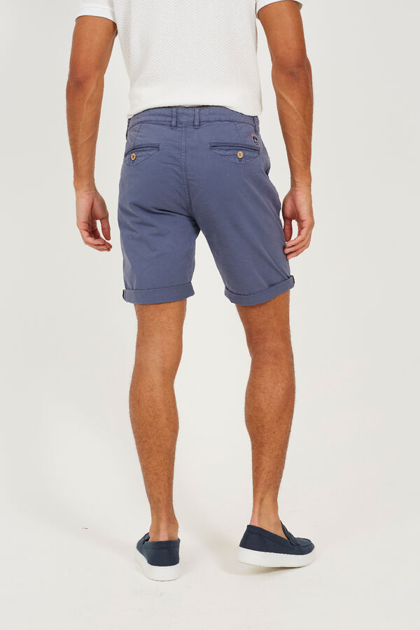 Brave Soul Short b&aacute;sico con cinco bolsillos azul