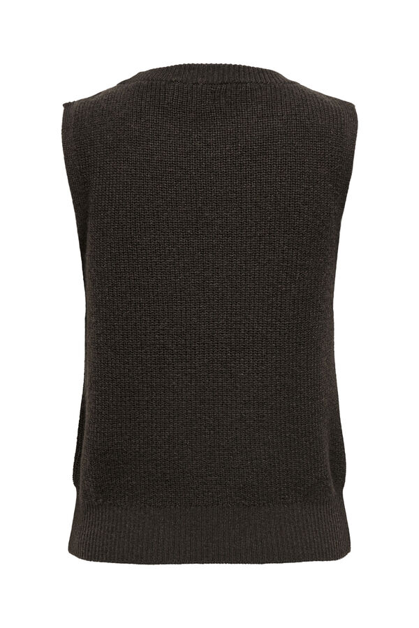 Only Chaleco de punto negro