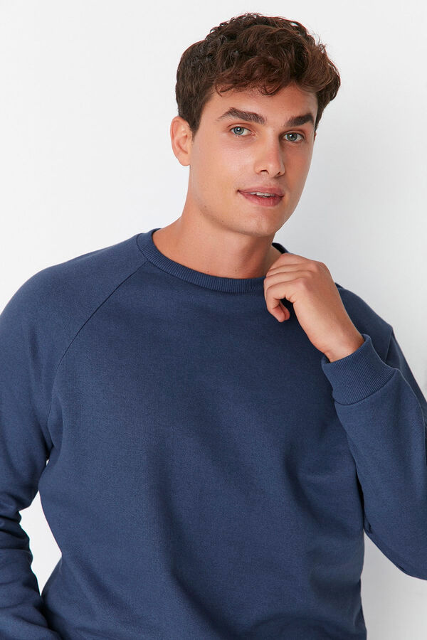Trendyol Sweatshirt normal sem capuz  azul