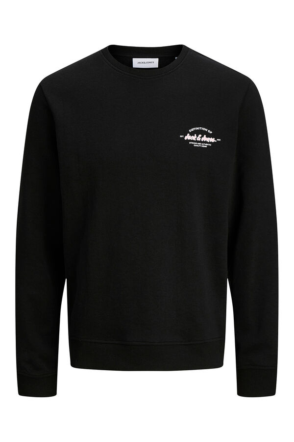 Jack & Jones PLUS Sudadera b&aacute;sica manga larga negro