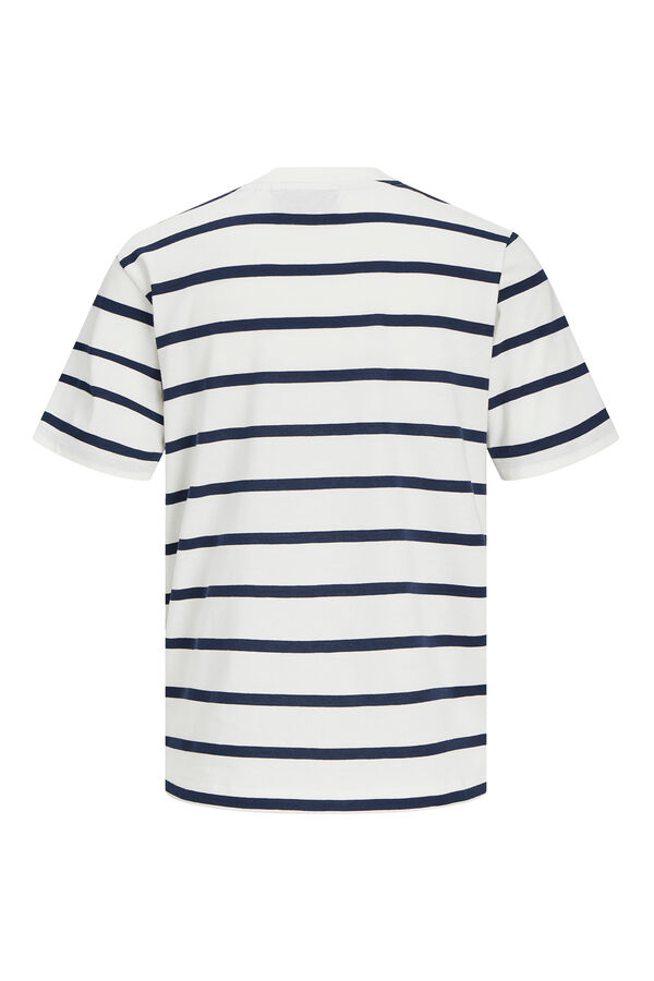 Jack & Jones Camiseta algod&oacute;n de rayas beige